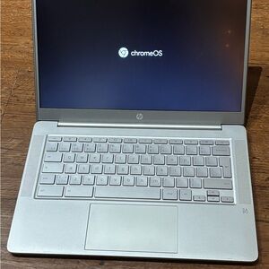 HP Chromebook Laptop - Silver Aluminum Finish
